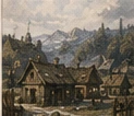 Casas de madeira e neve: referência visual das aldeias do Norte